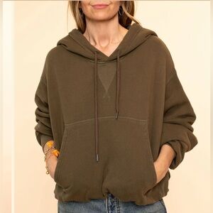 Olive Green Hoodie for Women r13